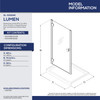 DreamLine Lumen DL-533242-06 Semi-Framed Swing Shower Door with SlimLine Base Kit