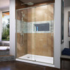 DreamLine DL-6224L-04 The DreamLine Flex pivot shower door and SlimLine base kit offers modern appeal at a budget friendly price point. The versatile Flex model combines cutting-edge pivot hardware, simple installation and dependable performance.