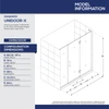 DreamLine Unidoor-X D32814572R-06 Frameless Shower Door Enclosure