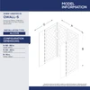 DreamLine DL-6227R-01 Flex Pivot Shower Door with SlimLine Base and Q-Wall Backwall Kit