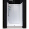 DreamLine DL-6193C-01 DreamLine combines a SlimLine shower base with coordinating shower backwall panels to create a convenient kit that can transform a shower space. The SlimLine shower base incorporates a low profile design for a sleek modern look.
