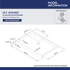 DreamLine DL-6193C-01 SlimLine Shower Base & Backwall Panel Kit with Tile Pattern