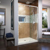 DreamLine DL-6220C-22-01 The DreamLine Flex pivot shower door and SlimLine base kit offers modern appeal at a budget friendly price point. The versatile Flex model combines cutting-edge pivot hardware, simple installation and dependable performance.