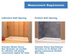 DreamLine DL-6145C-01 SlimLine Shower Base & Backwall Panel Kit – Low-Profile Modern Design