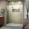DreamLine D3300672L-01 The DreamLine Unidoor-X is a frameless shower door, tub door or enclosure that features a luxurious modern design, complementing the architectural details, tile patterns and the composition of your bath space. Unidoor-X