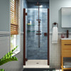 DreamLine DL-534242-22-06 The DreamLine Lumen semi-framed swing shower door and SlimLine base kit offer unique style and functional appeal, while keeping your budget in mind. The Lumen has a modern wall profile design with integrated hinges (patent