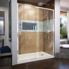 DreamLine DL-6225R-22-01 The DreamLine Flex pivot shower door and SlimLine base kit offers modern appeal at a budget friendly price point. The versatile Flex model combines cutting-edge pivot hardware, simple installation and dependable performance.
