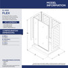 DreamLine DL-6229C-04 Flex Pivot Shower Door Kit with SlimLine Base and Q-Wall Backwall