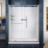 DreamLine DL-6116L-04CL The DreamLine Infinity-Z sliding shower or tub door offers classic style with a modern touch. The Infinity-Z will transform your bathroom with a beautiful balance of functionality, elegance and sophistication. A variety of