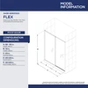 DreamLine Flex DL-6225C-22-04 Pivot Shower Door and SlimLine Base Kit