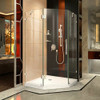 DreamLine DL-6050-01 The DreamLine Prism Lux is a fully frameless neo-angle corner shower enclosure with a modern design to transform any shower into a glass oasis. Prism Lux combines style and luxurious design with premium self-closing hinges for