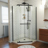 DreamLine DL-6030-22-09 The DreamLine Prism neo-angle shower enclosure features a corner design and a modern shape that is the perfect complement to any bathroom. The Prism maximizes space and creates an open appearance with a frameless glass design