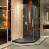 DreamLine DL-6050-88-01 The DreamLine Prism Lux is a fully frameless neo-angle corner shower enclosure with a modern design to transform any shower into a glass oasis. Prism Lux combines style and luxurious design with premium self-closing hinges for