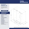 DreamLine Enigma-XO SHEN-6134722-08 Frameless Shower Door Enclosure