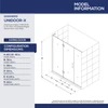 DreamLine Unidoor-X D33006572L-04 Frameless Shower Door Enclosure