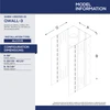 DreamLine DL-6148R-01 SlimLine Shower Base with Backwall Panel Kit