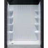 DreamLine DL-6146L-01 SlimLine Shower Base & Backwall Panel Kit – Low Profile Design