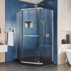 DreamLine DL-6031-88-01 The DreamLine Prism neo-angle shower enclosure features a corner design and a modern shape that is the perfect complement to any bathroom. The Prism maximizes space and creates an open appearance with a frameless glass design