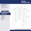 DreamLine Flex DL-6228C-04 Pivot Shower Door, SlimLine Base & Q-Wall Backwall Kit