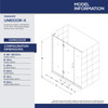 DreamLine Unidoor-X D3241472L-01 Frameless Shower Door Enclosure