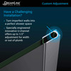 DreamLine Unidoor Plus SHEN-24345300-06 Frameless Hinged Shower Door