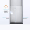 DreamLine D32372L-04 Unidoor-X Frameless Shower Door Enclosure
