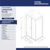DreamLine Unidoor Plus SHEN-24365340-04 Frameless Hinged Shower Door