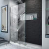 DreamLine Linea Surf D3234721M11-08 Single Panel Walk-In Shower Screen with Tidal-Wave Design
