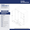 DreamLine Unidoor-X D3242434L-06 Frameless Shower Door Enclosure