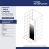 DreamLine Linea Ombre D3234720PXB-01 Single Panel Walk-In Shower Screen with Gradient Design