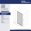DreamLine Linea Maze D3234720HX-09 Single Panel Walk-In Shower Backwall with Hexagonal Pattern