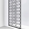 DreamLine Linea Maze D3234720HX-09 Single Panel Walk-In Shower Backwall with Hexagonal Pattern