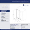 DreamLine Elegance Plus SHDR-4458305-01 Frameless Shower Door