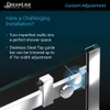 DreamLine Enigma Air SHDR-64487610-09 Frameless Sliding Shower Door with Stainless Steel Hardware