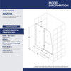 DreamLine Aqua SHDR3148586EX06 Frameless Curved Shower or Tub Screen