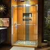 DreamLine SHDR-6348762-01 The DreamLine Sapphire is a semi-frameless sliding bypass shower or tub door with a modern, elegant design and a striking look. The Sapphire features thick tempered glass, convenient dual towel bars and sleek rollers for