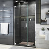 DreamLine SHDR-444014-01 The DreamLine Elegance Plus shower door combines frameless design with effortless performance to create a perfectly balanced, timeless look. Modern slim wall profiles complement the minimalist design and ensure that your