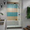 DreamLine SHDR-61487610-08 The DreamLine Enigma-X shower door, tub door or enclosure brings an air of sophistication and luxury with its modern and fully frameless design. The striking stainless steel hardware delivers a perfect mix of exceptional