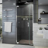 DreamLine SHDR-443060-01 The DreamLine Elegance Plus shower door combines frameless design with effortless performance to create a perfectly balanced, timeless look. Modern slim wall profiles complement the minimalist design and ensure that your