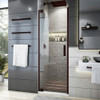 DreamLine SHDR-443400-06 The DreamLine Elegance Plus shower door combines frameless design with effortless performance to create a perfectly balanced, timeless look. Modern slim wall profiles complement the minimalist design and ensure that your