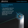 DreamLine Aqua SHDR3148586RT06 Frameless Curved Shower or Tub Screen