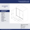 DreamLine Flex SHDR22605800-04 Semi-Frameless Pivot Shower Door