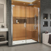 DreamLine SHDR-4335300-01 The DreamLine Elegance-LS pivot shower door or enclosure has a modern frameless design to enhance any decor with an open, inviting look. The Elegance-LS easily becomes the focal point of your bathroom with a custom glass