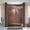 DreamLine SHDR-6260760-08 The DreamLine Enigma-Z is a fully frameless sliding shower door, tub door or enclosure is the epitome of sophistication, elegance and modern innovation, with a design that rivals custom glass. The Enigma-Z shines with