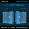 DreamLine Enigma-X SHDR-61727610-08 Frameless Shower Door Enclosure with Stainless Steel Hardware