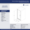 DreamLine Elegance Plus SHDR-443465-06 Frameless Shower Door