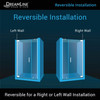 DreamLine Elegance-LS SHDR-4335120-09 Frameless Pivot Shower Door