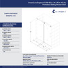 DreamLine Enigma-XO SHDR-61607620-06 Frameless Shower Door Enclosure with Stainless Steel Hardware