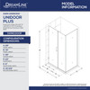 DreamLine Unidoor Plus SHEN-24290300-01 Frameless Hinged Shower Door