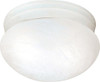 Nuvo 76/613  2 Light - 10" - Flush Mount - Medium Alabaster Mushroom -Textured White Finish